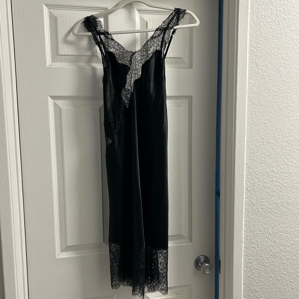 Victoria's Secret Black Lace Slip